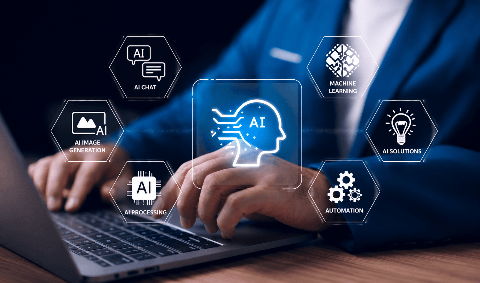 Marketing team reviewing AI-generated customer segments and campaign performance on a laptop