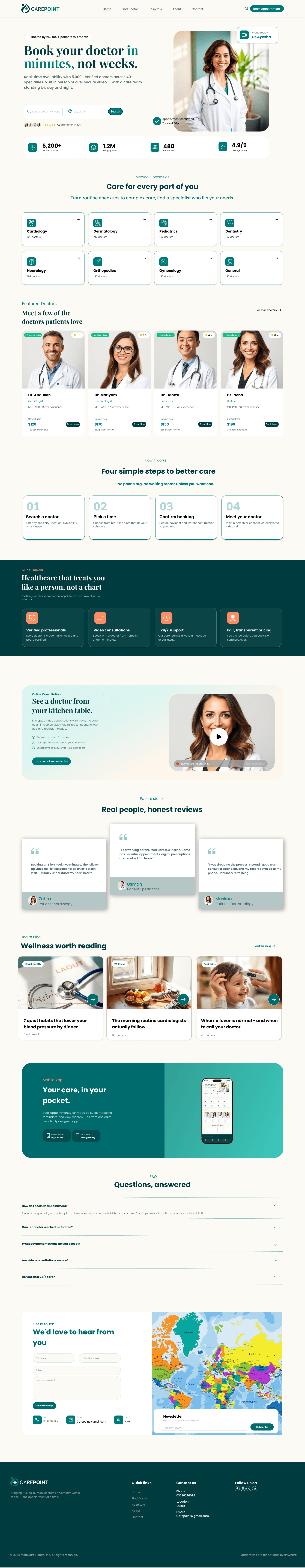 CarePoint Medical Booking Platform